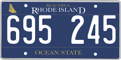 RI license plate 695245