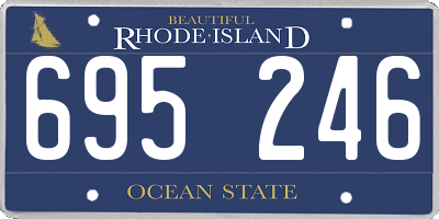 RI license plate 695246
