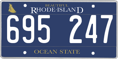 RI license plate 695247
