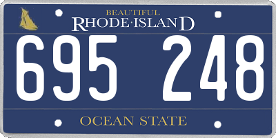 RI license plate 695248
