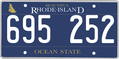 RI license plate 695252