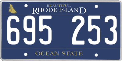 RI license plate 695253