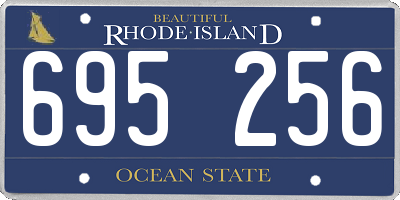 RI license plate 695256