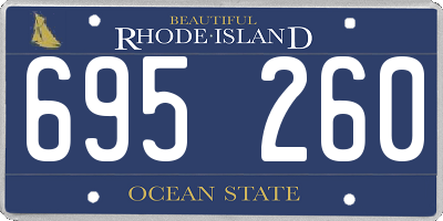 RI license plate 695260