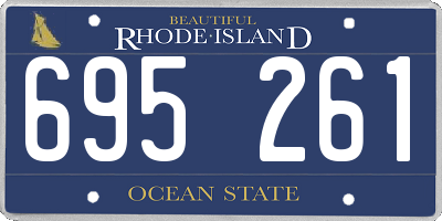 RI license plate 695261