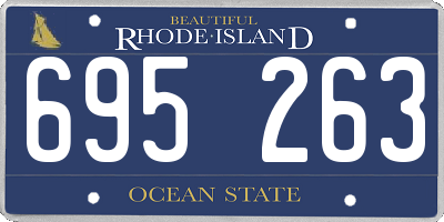 RI license plate 695263