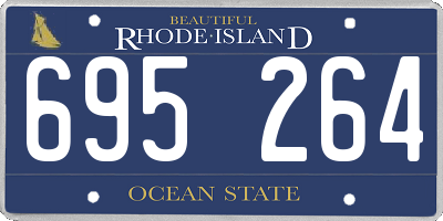 RI license plate 695264