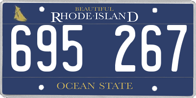 RI license plate 695267