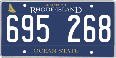 RI license plate 695268