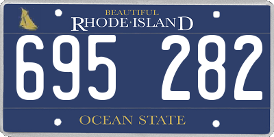 RI license plate 695282