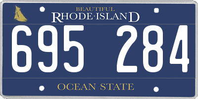 RI license plate 695284