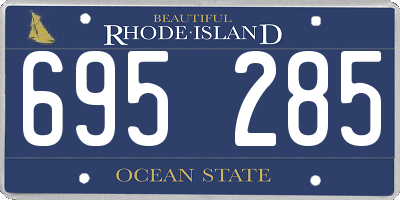 RI license plate 695285