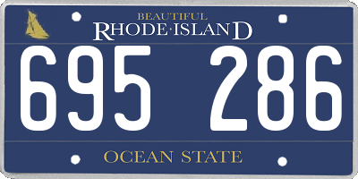 RI license plate 695286
