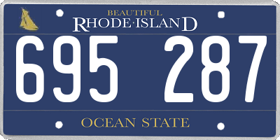 RI license plate 695287
