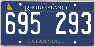 RI license plate 695293