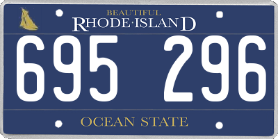 RI license plate 695296