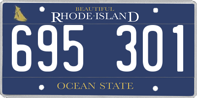 RI license plate 695301