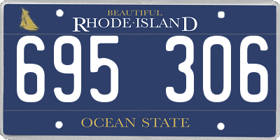 RI license plate 695306