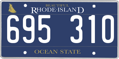 RI license plate 695310