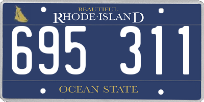 RI license plate 695311