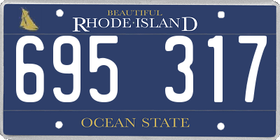 RI license plate 695317
