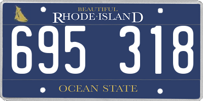 RI license plate 695318