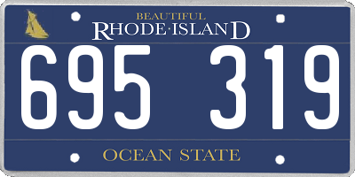 RI license plate 695319