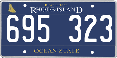 RI license plate 695323