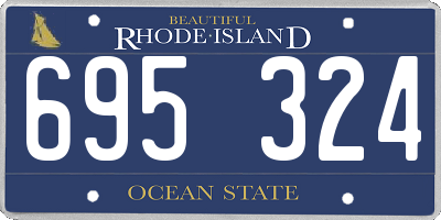 RI license plate 695324