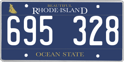RI license plate 695328