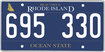 RI license plate 695330