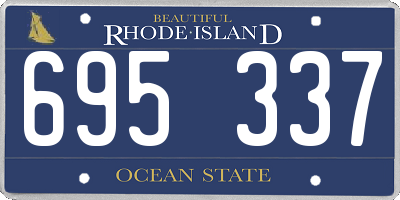 RI license plate 695337