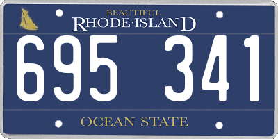 RI license plate 695341