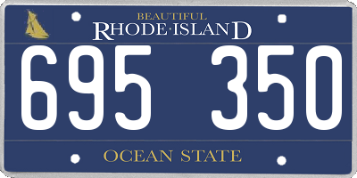 RI license plate 695350