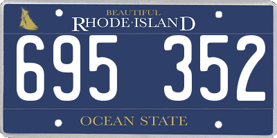 RI license plate 695352