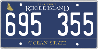 RI license plate 695355