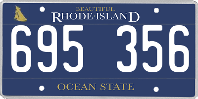 RI license plate 695356