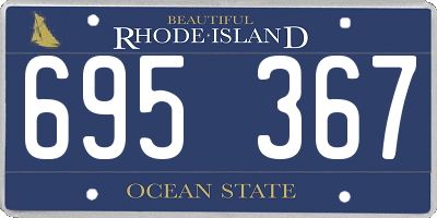 RI license plate 695367