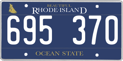 RI license plate 695370