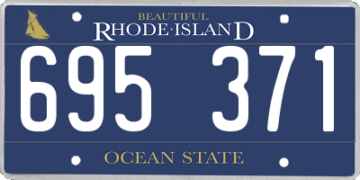 RI license plate 695371