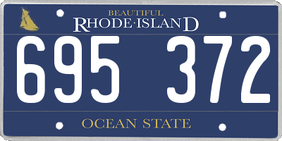 RI license plate 695372