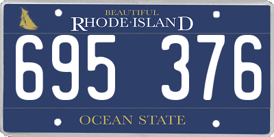 RI license plate 695376
