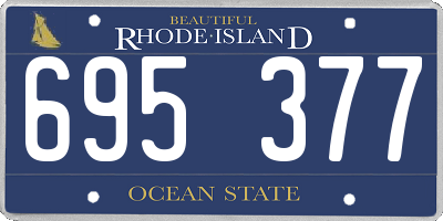 RI license plate 695377