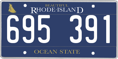 RI license plate 695391
