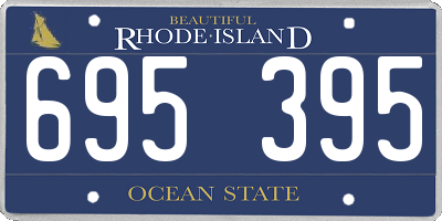 RI license plate 695395