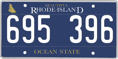RI license plate 695396
