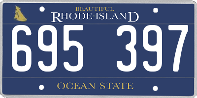 RI license plate 695397