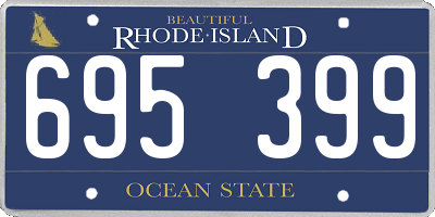 RI license plate 695399