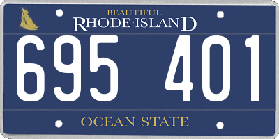 RI license plate 695401