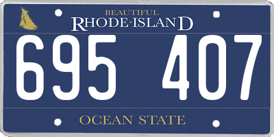 RI license plate 695407